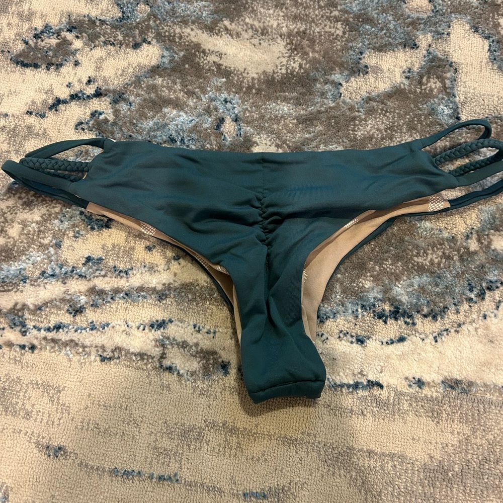 Midori Green Bikini Cheeky Ruched Design